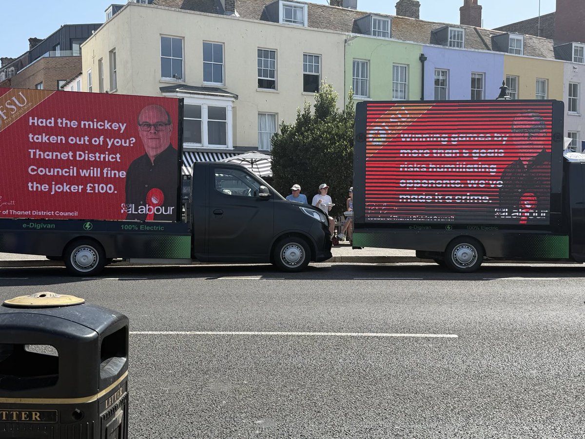 Toby Young (@toadmeister) on Twitter photo In Thanet with the <a href="/SpeechUnion/">The Free Speech Union</a> and a couple of ad vans to challenge the council's swearing ban. We think it's unlawful and are prepared to take the council to court if it doesn't back down. In Thanet with the <a href="/SpeechUnion/">The Free Speech Union</a> and a couple of ad vans to challenge the council's swearing ban. We think it's unlawful and are prepared to take the council to court if it doesn't back down.