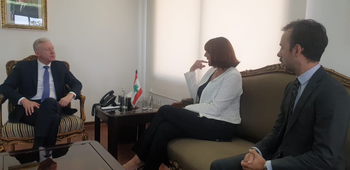 canadaliban's tweet photo. .@StefMccollum a fait ses adieux au ministre libanais des AE Joe Rajji. L’échange a porté sur les relations bilatérales et les développements régionaux. Le ministre a salué son engagement et lui a souhaité plein succès dans ses nouvelles fonctions. https://t.co/5KGVZqEe11