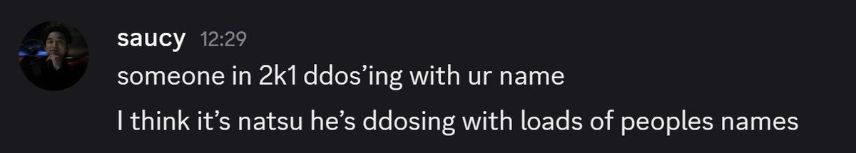 well this is beautiful innit, now theyre tryna slander me rep, grow up the lot of yous, tryna insult me ingame when ur dddosing😀😀genuinely pathetic, also cheers saucy for letting me know, its either natsu or dyi