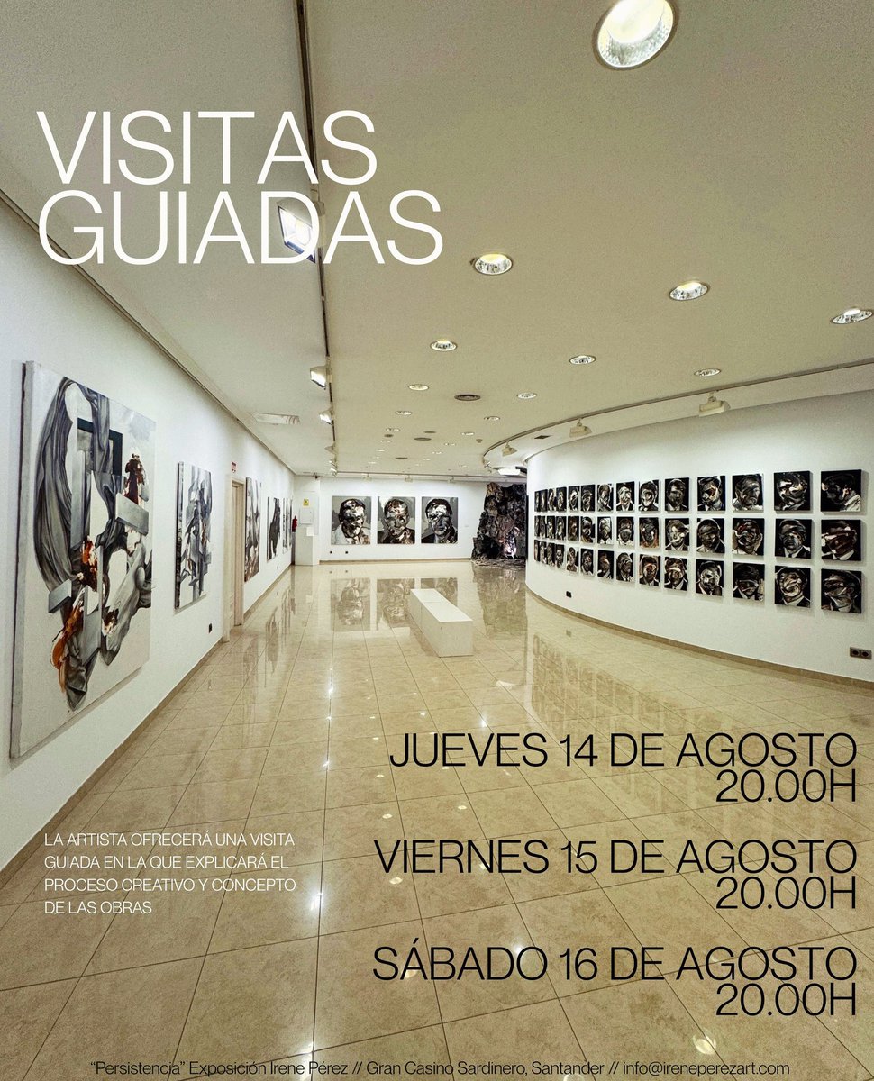 Te invitamos a conocer junto a la pintora <a href="/ireneperez_art/">Ireneperezart</a> su exposición y su universo creativo en tres encuentros esta semana juntos a ella donde explicará su trabajo a través de su exposición. Tres fechas, tres tardes. Elige la que mejor te venga y disfruta de una la experiencia