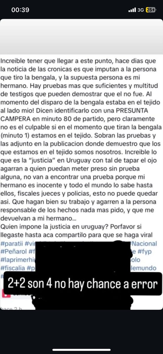 LMdeLB's tweet photo. Estan metiendo preso a una persona inocente y la gente aplaudiendo como si hubieran hecho bien su trabajo… increible como funciona la justicia con tal de tapar el ojo agarra a alguien que ni cerca de los hechos estaba y lo meten preso esta persona tiene q estar libre! https://t.co/D3Qf6c7pMJ