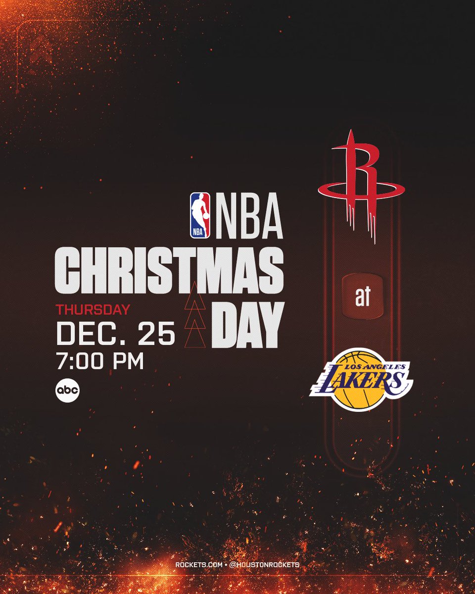 Houston Rockets (@houstonrockets) on Twitter photo The gift of game day is coming 🎁
Unwrap the action this Christmas as we take on the Lakers on <a href="/ESPNNBA/">NBA on ESPN</a>! The gift of game day is coming 🎁
Unwrap the action this Christmas as we take on the Lakers on <a href="/ESPNNBA/">NBA on ESPN</a>!