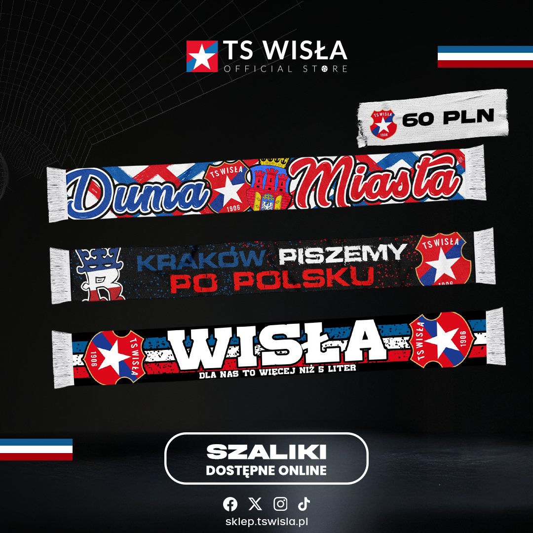 Trzy nowe wzory dzianych szalików trafiły właśnie do sprzedaży w naszym sklepie❗🔵⚪🔴

💵 60 zł

🛒⬇️
sklep.tswisla.pl/category/szali…