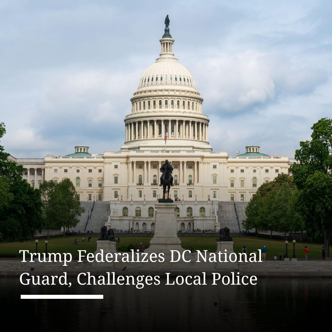 IBTimesUK's tweet image. The DC National Guard is controlled by the federal government, not local officials.

Read More: ibtimes.co.uk/what-dc-nation… 

#DCNationalGuard #Trump #FederalControl #DCLawEnforcement #NationalGuard #PoliceVsMilitary #HomelessnessCrisis