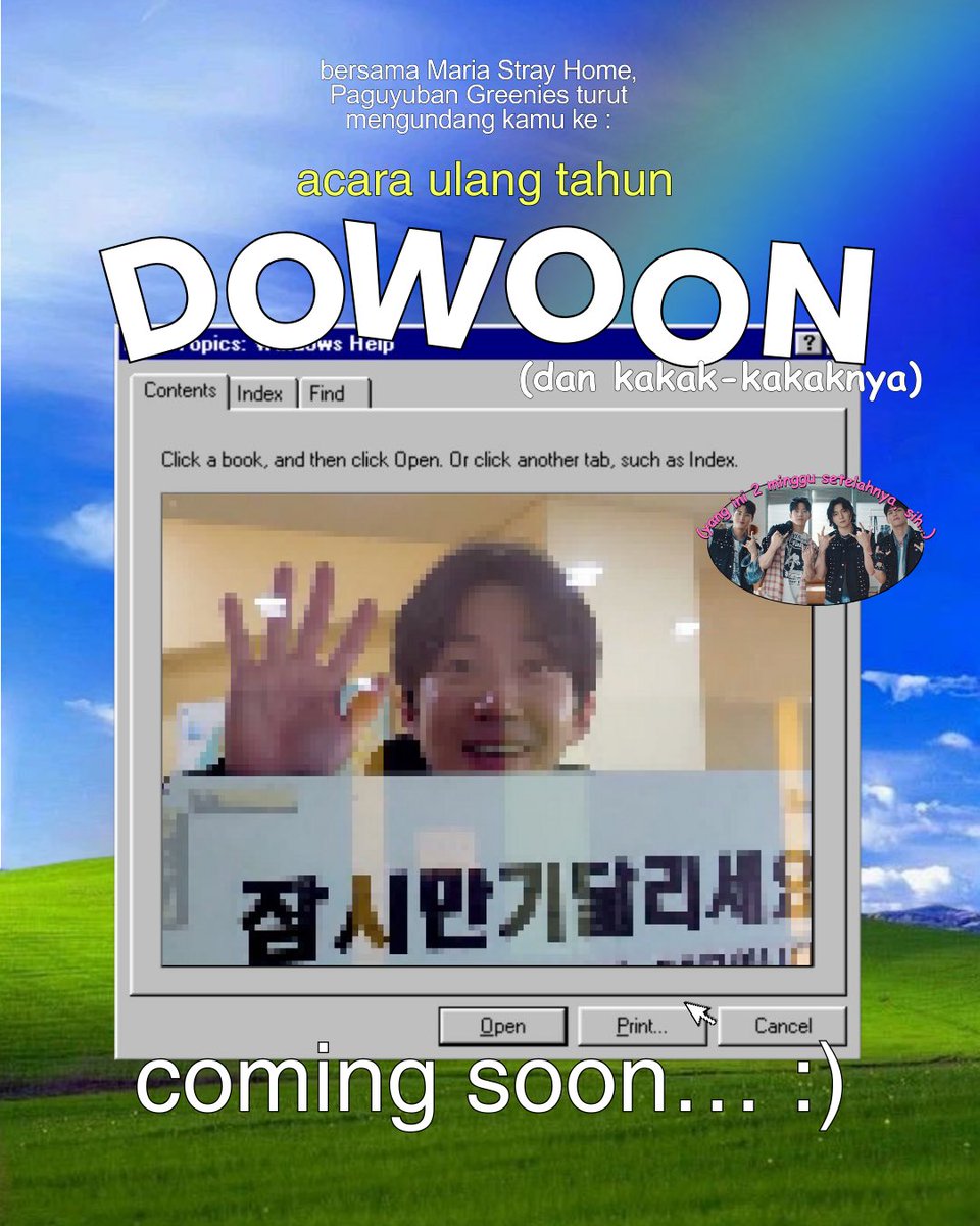 jani begidi,,,🤚🏻

gwe ‘n abank2 dibikinin acara HUT nie sm c greenies,,, u pd dtnk y...😬🙏🏻

ynk PD mw dtenk lgsg dh daftar ntar hri saptu👇🏻

‼️16 Agustus 2025,,,jam 8 mlem,,,‼️

aws aj PD ktinggln, gw aduin lu Ama alpa edisound....🔊

#EauDoWoon #DowoonBirthday #DAY6Anniversary