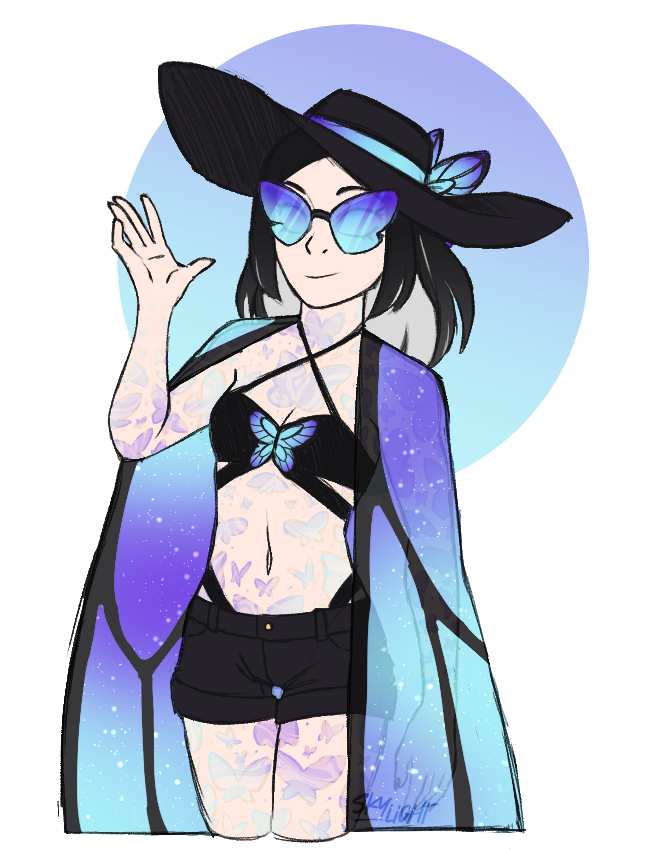 Faehym's tweet photo. Just a quick colored sketch of my new gurl, Tatjana.
Beach wear for the beach episodes~

#sketch #oc #warframe https://t.co/GDbfkD89Xc