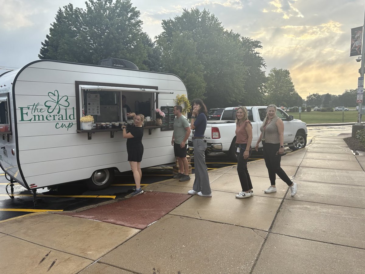 Coffee truck Time for Staff!!  💙🧡
