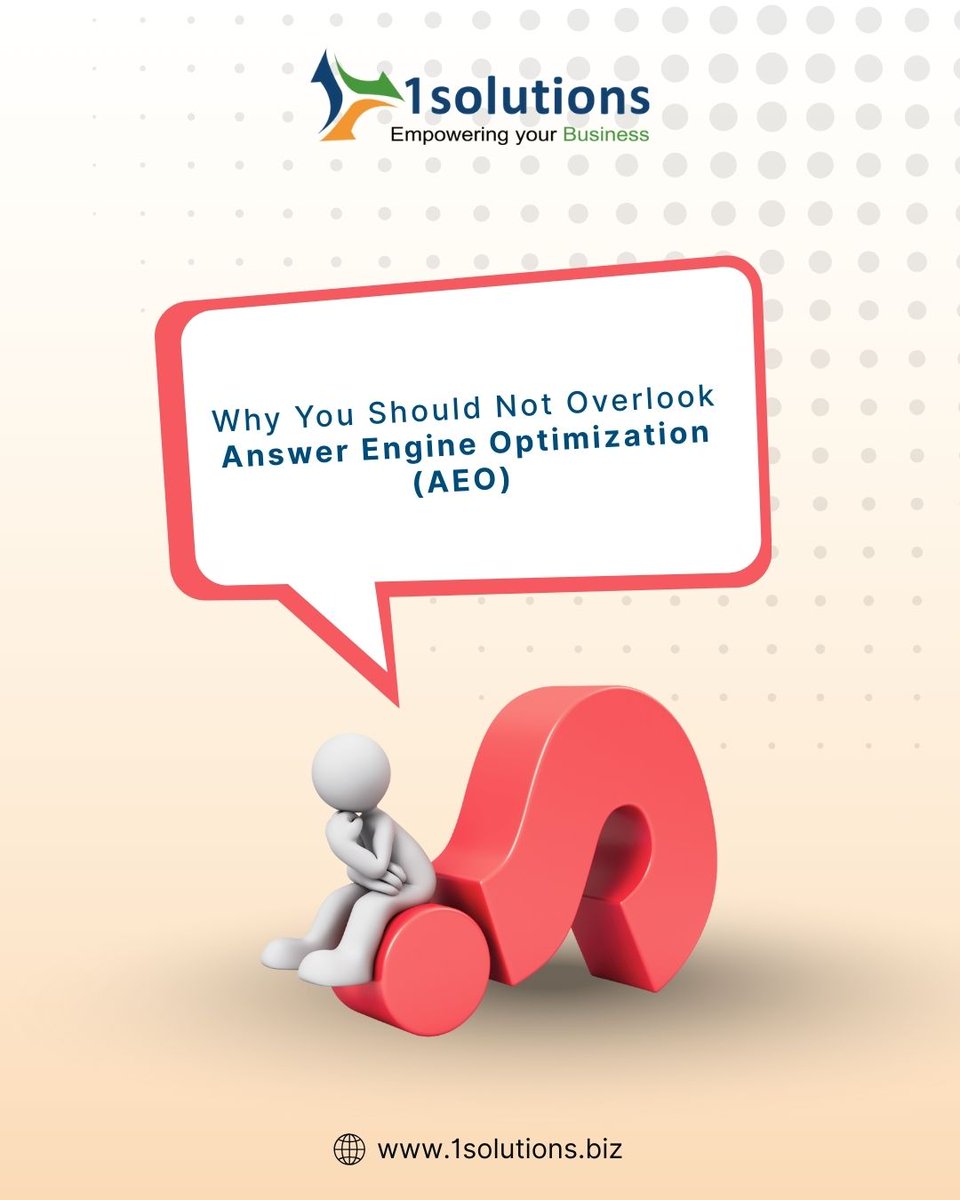 1solutionsbiz's tweet image. SEO gets you clicks. AEO gets you the answer.
In 2025, 40% of searches end without a click.
Own the snippet. Win voice search. Dominate zero-click results.
🌐 1solutions.biz | 📞 +91-81306 74100
#AEO #FeaturedSnippets #VoiceSearch #1Solutions #DigitalTrends2025