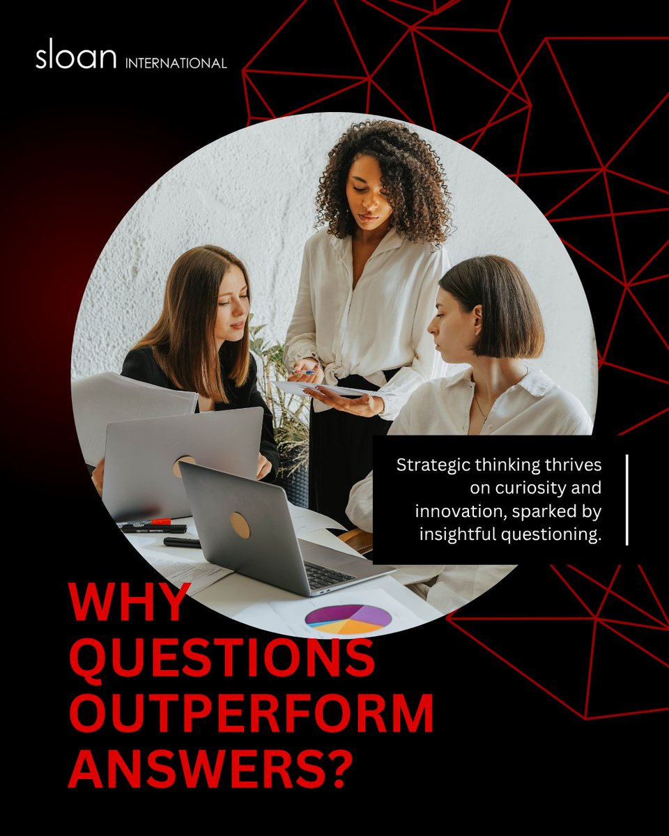 JuliaASloan's tweet image. Strategic thinking thrives on curiosity and innovation, sparked by insightful questioning. I've spent my career cultivating this ability. What's the best question you've asked lately?
sloaninternationalconsulting.com/services/
*
*
#StrategicThinking #LearningLabs #JourneyToMastery