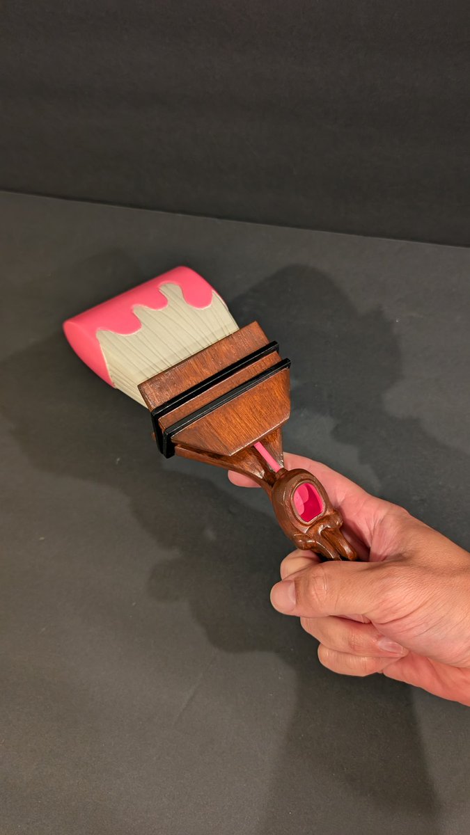 Who knew the octobrush was a thing of such of beauty once you get that faux wood look working for you.