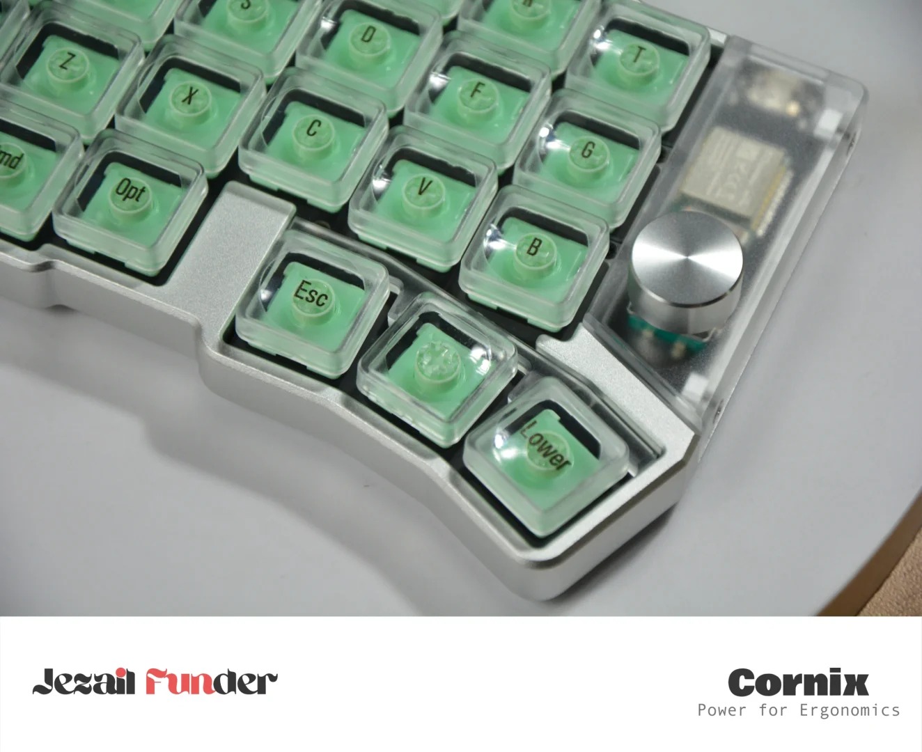 Jezail Funder Cornix キーボード Jezail Funder Cornix LP ロープロ分割キーボード紹介