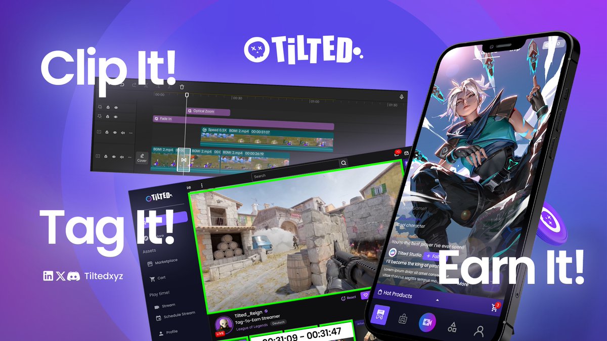 🎯 Tag Smarter. Earn More.

@TiltedXYZ is about to change the way you stream with Tag &amp; Earn—where every clip you post and every moment you tag can put rewards in your pocket.

Highlight the clutch, call out the fail, or mark the chaos in real time. Your tags won’t just drive