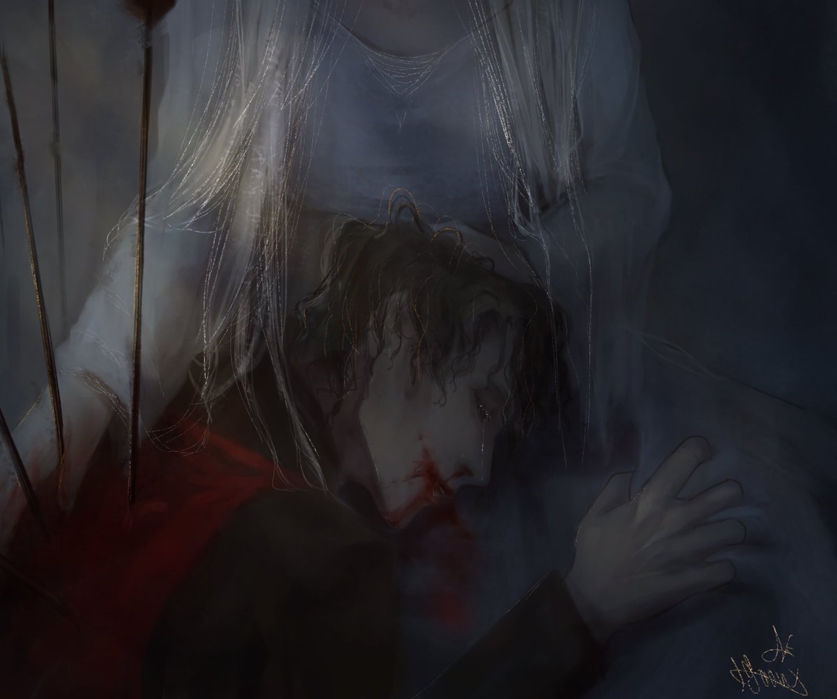 Rest beneath the tides, my brave boy… 🌊 

~~
Finally it’s done!

Also the idea of Jace calling his mother before he dies is something stuck in my mind and it’s depressing!

#ASOIAF #FireandBlood #Jacaerys #Rhaenyra #art