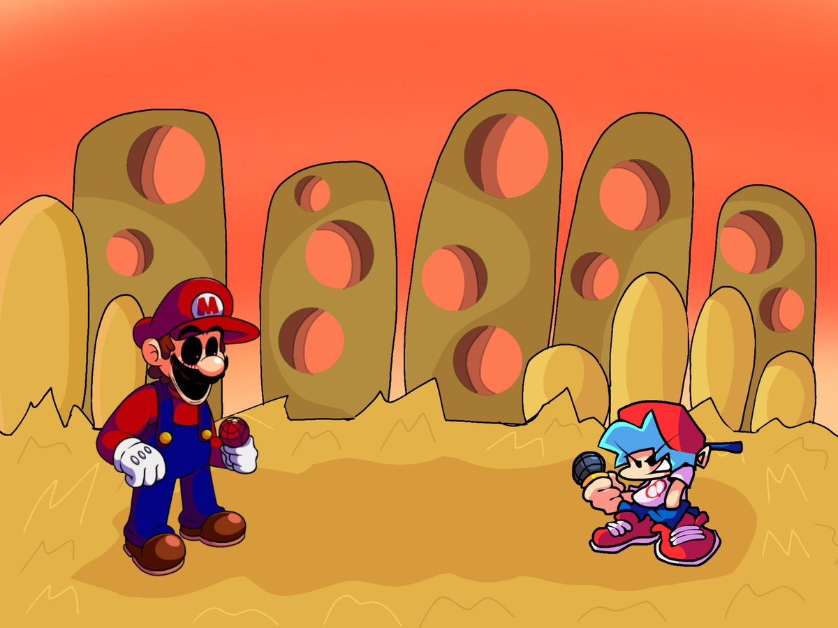 CSFP231's tweet image. #fnfmod #marioexe #Concept