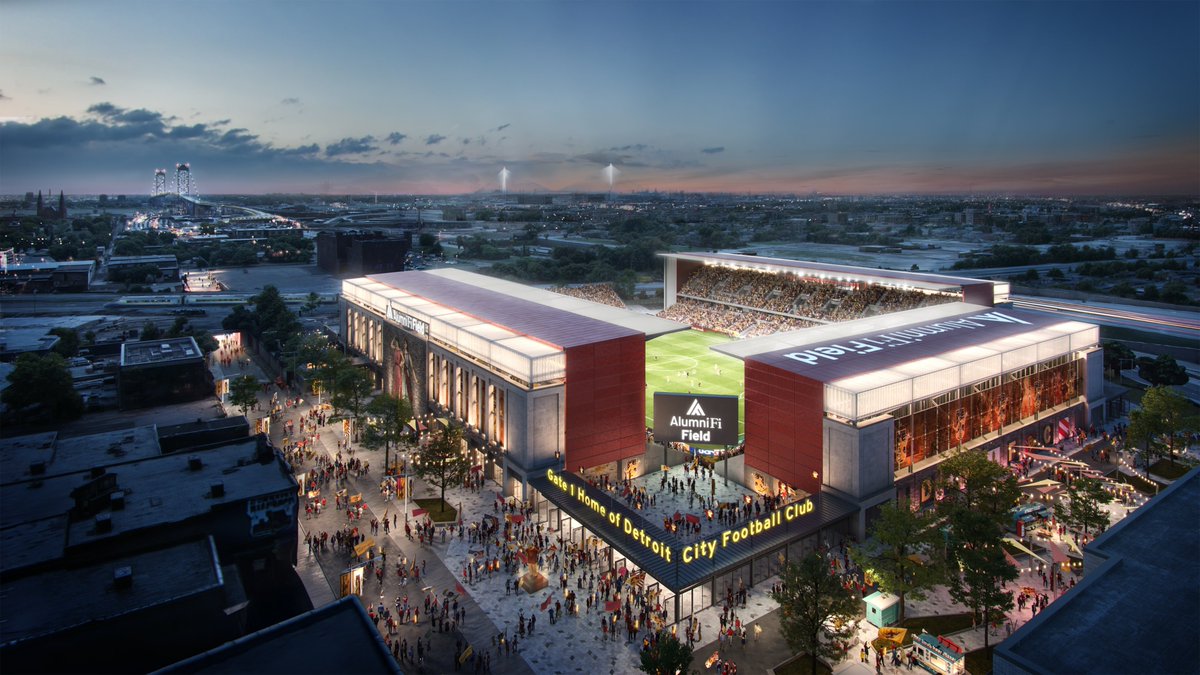 Detroit City FC of the USL reveals rendering of their new stadium😍😍