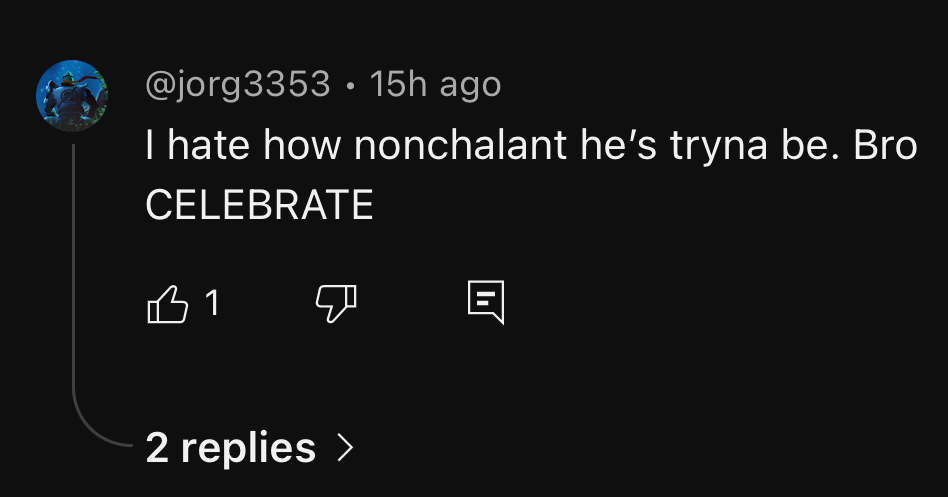 Sorry for not nutting in my seat after the play i’ll do it better for next time