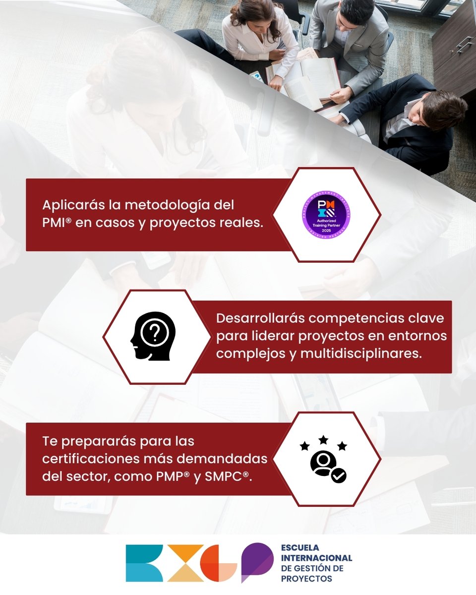 EIGPProyectos's tweet photo. 🎓 Convocatoria abierta – Octubre 2025

Comienza tu camino hacia la dirección profesional de proyectos con el Máster Internacional en Dirección y Gestión de Proyectos de la F.G. de la Universidad de Salamanca.

📩 Pide información sin compromiso: https://t.co/KGR7aYEyyU

#Project https://t.co/uicqwczvHJ