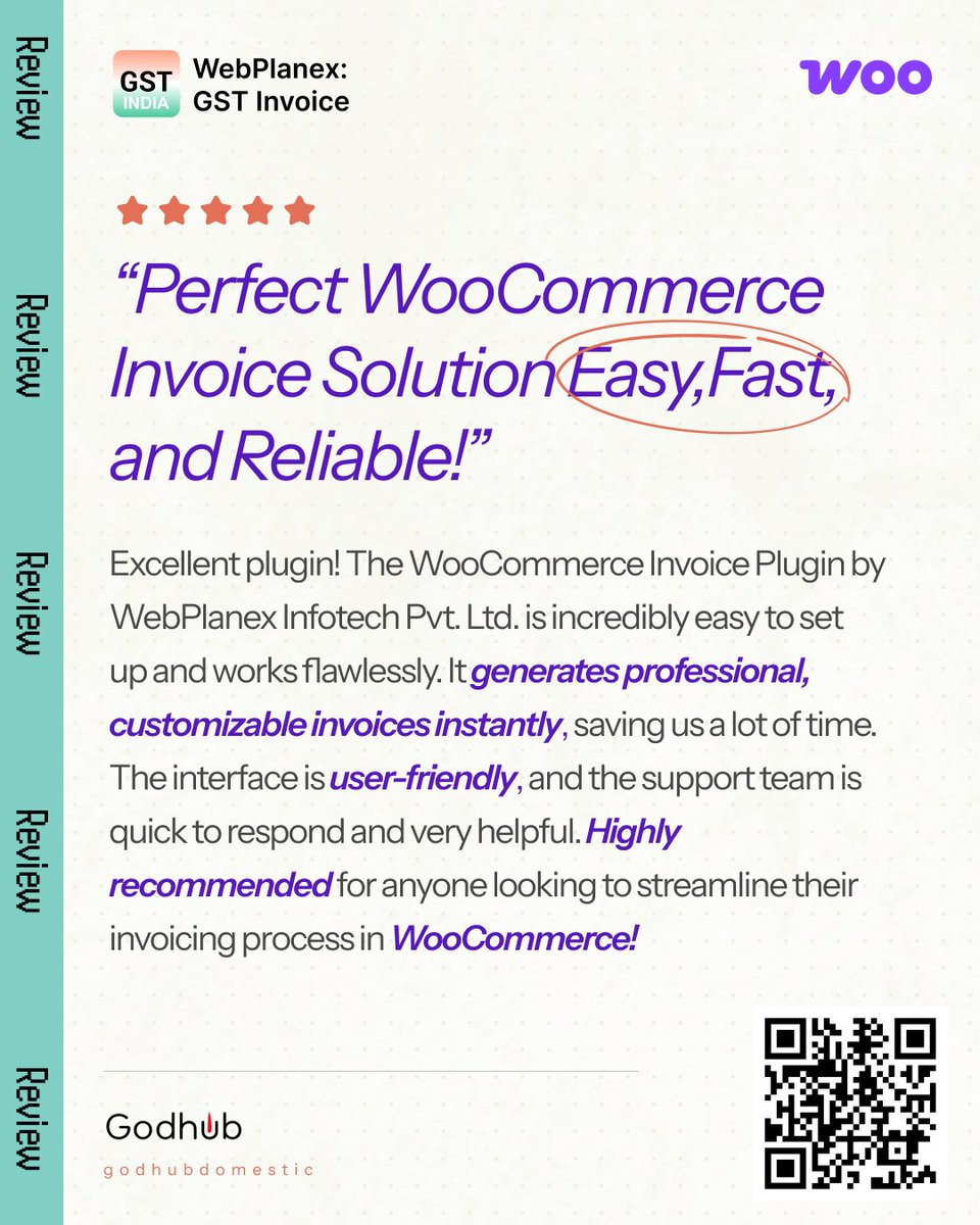 Invoices that match your brand? Yes, please. WooCommerce makes it happen automatically. 
Start today- gst.webplanex.com/woocommerce/
#WooCommerce #Ecommerce #Branding #marketing #shopify