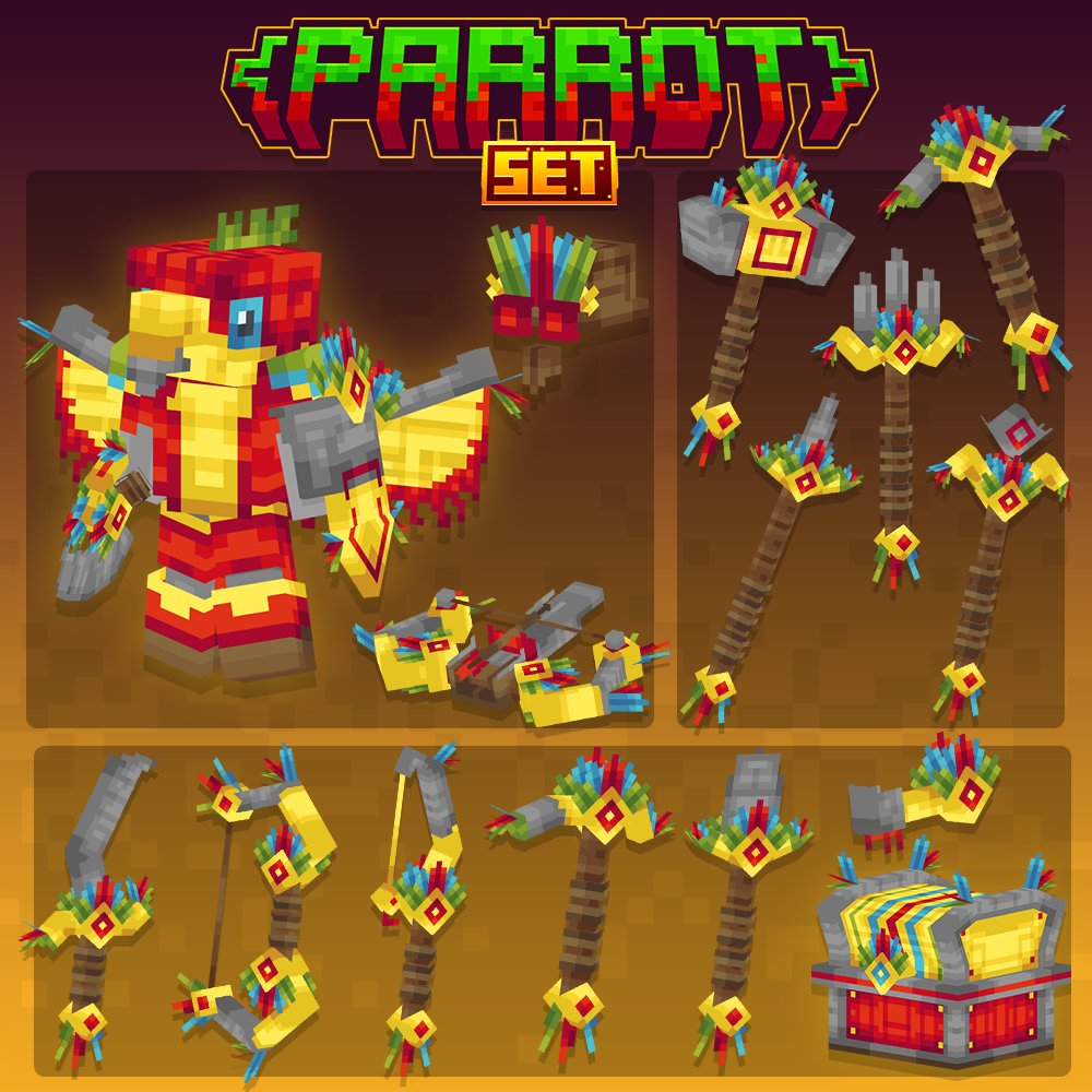 HyAvatar (@hyavatar) on Twitter photo Parrot Set
Available on mcmodels.net/vendors/180/re…
made with <a href="/blockbench/">Blockbench</a>
#Minecraft #Blockbench #lowpoly #pixelart Parrot Set
Available on mcmodels.net/vendors/180/re…
made with <a href="/blockbench/">Blockbench</a>
#Minecraft #Blockbench #lowpoly #pixelart