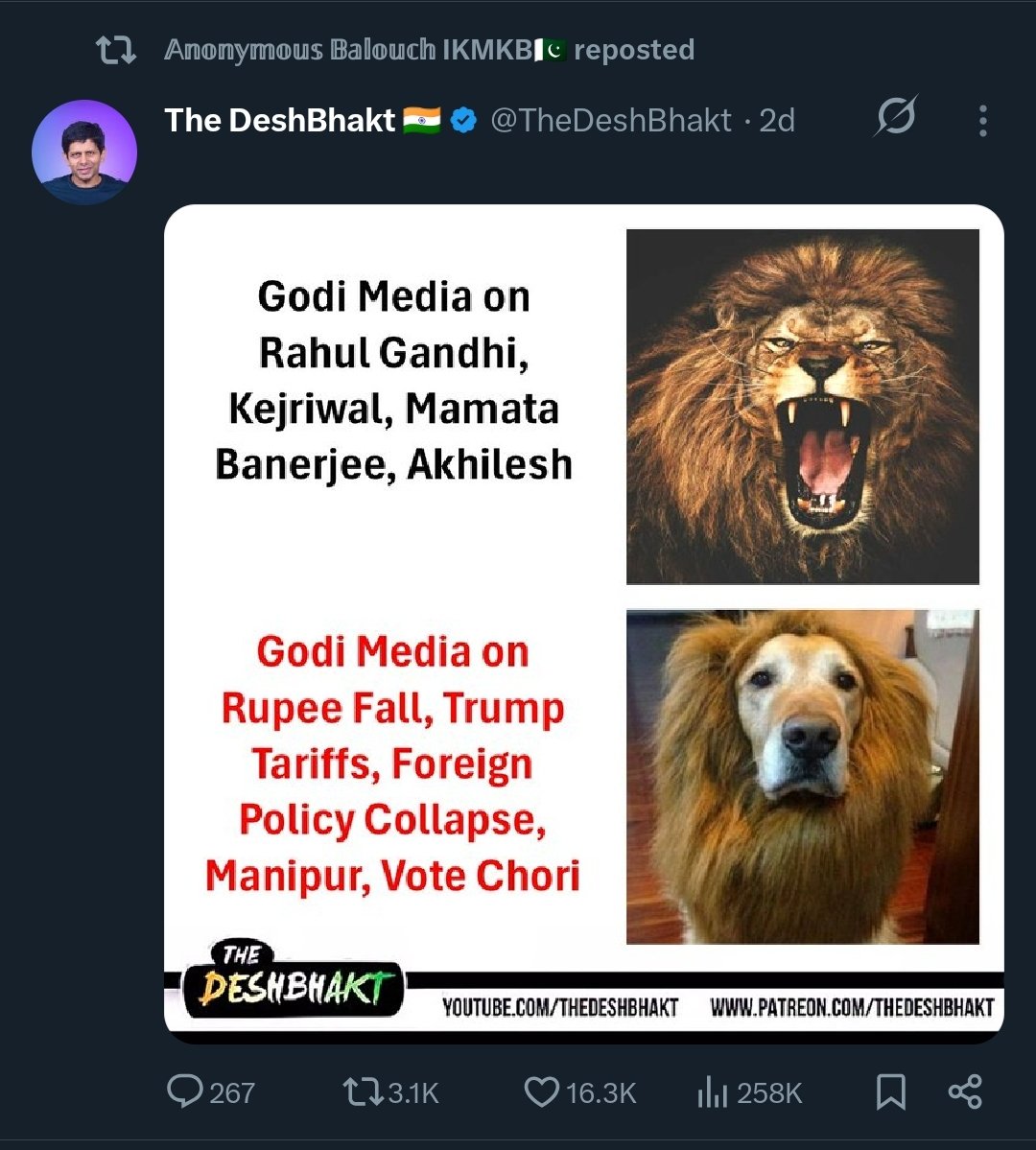 Stroke0Genius__'s tweet photo. It's not Congress vs BJP; it's India vs the Congress IT cell & the Pakistan cyber cell. Congress content is gaining traction on social media, with Pakistani accounts sharing their posts.
Is there a connection????
#IndiaVsCongressITCell #PakistanCyberCell #Pakistan #Congress https://t.co/ufLmS0wP44