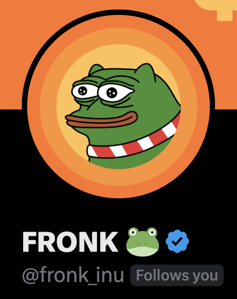 fronk_inu's tweet image. Who wants a follow back? Let's see who Fronks it harder 👇🐸