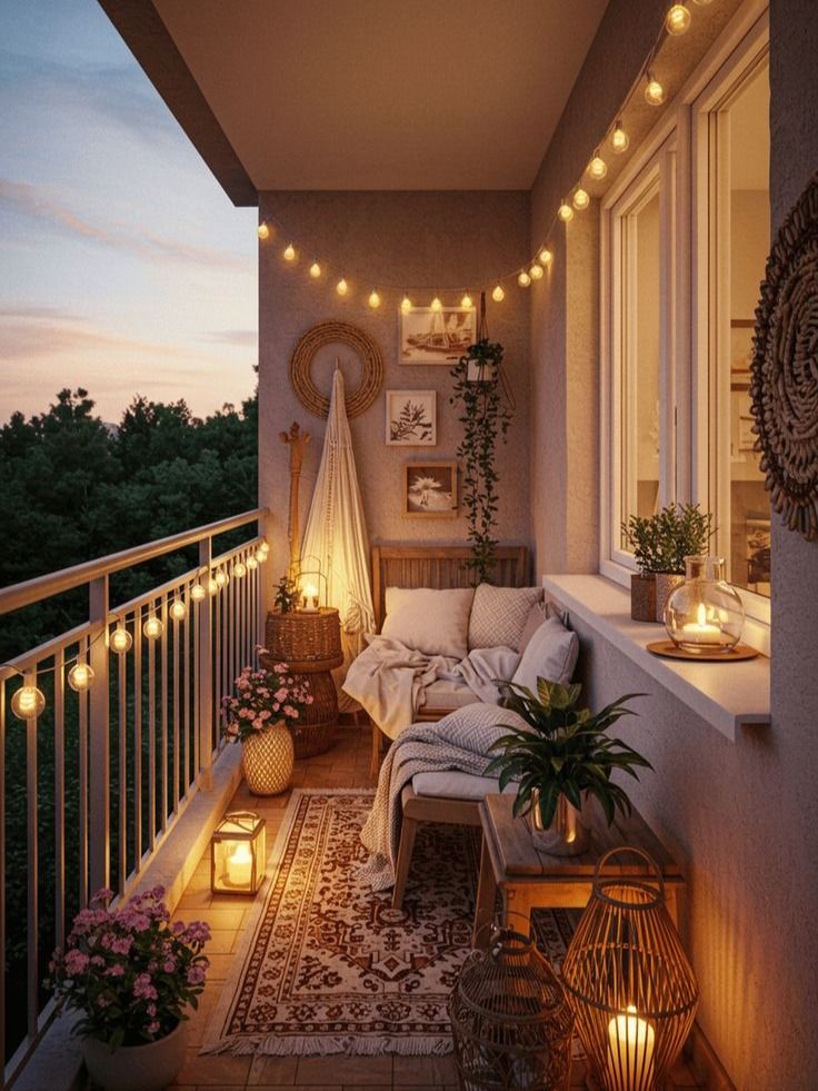 dusky_drone's tweet image. Who&apos;s stopping you from decorating your balcony like this ??