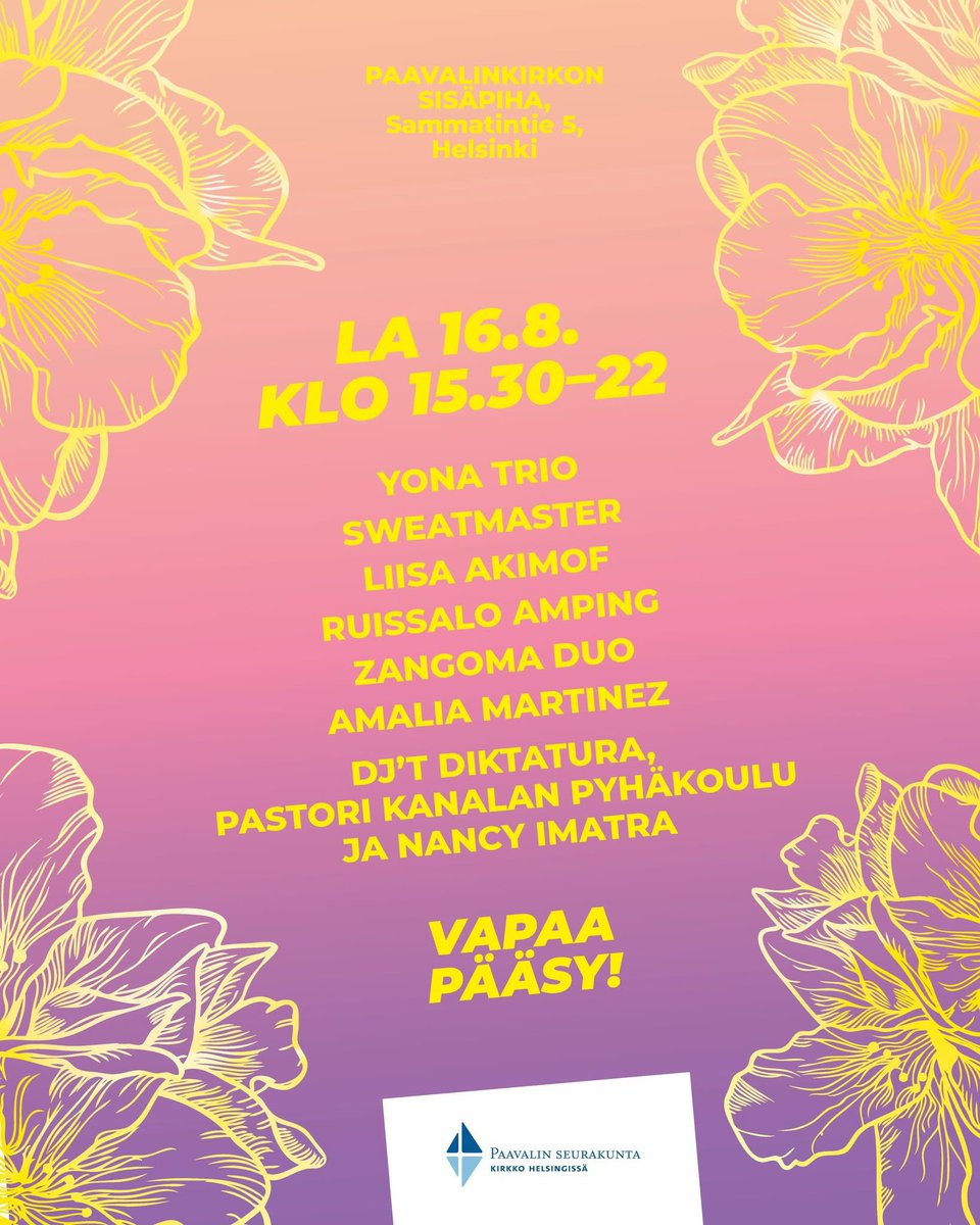 PopPaavali ensi lauantaina. 
Tässä illan kattaus.