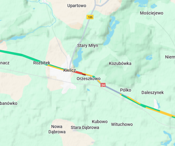 MotoSygnaly's tweet photo. #DK24 zablokowana w Orzeszkowie (Pniewy - Gorzyń). Pożar dostawczaka, trwa gaszenie. https://t.co/1d9ajIUzrA