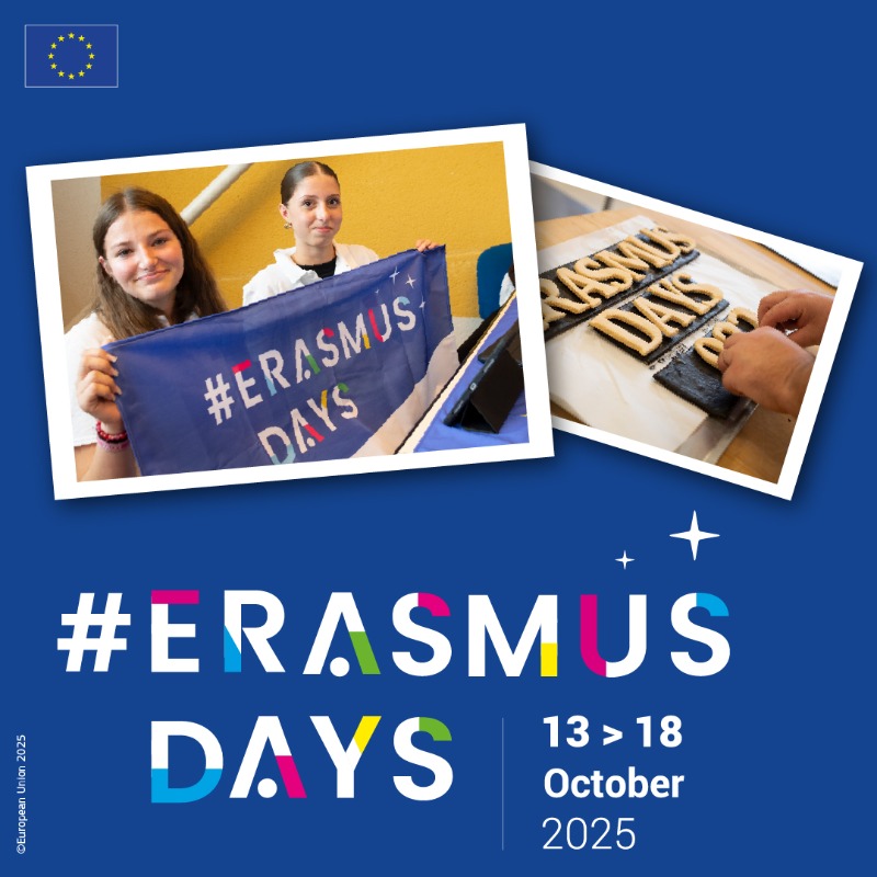 OK, let’s see, #ErasmusDays is for you if you want to share how much you enjoyed your experience!  

Also, if you want to make Europe shine. 🤭  ✨  

🔗erasmusdays.eu