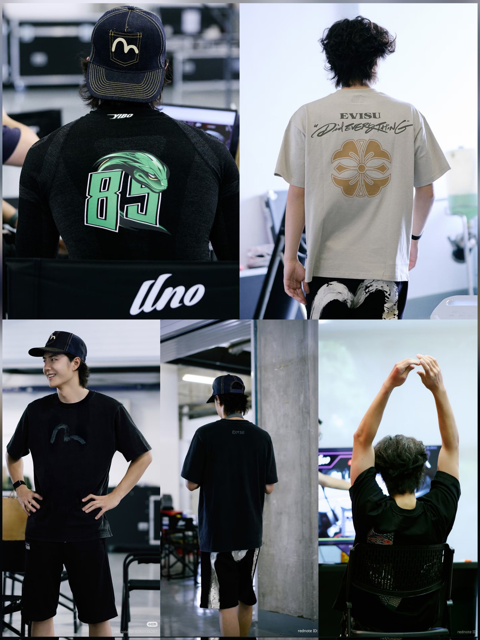 王一博 EVISU WANG YIBO 公式Tシャツ 2024 02 06 EVISU x Wang