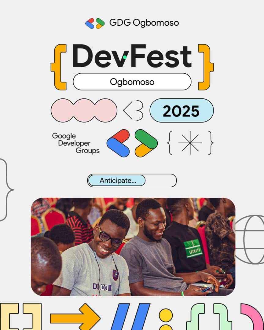gdgogbomoso's tweet image. #DevFest2024 was great, #DevFest2025 would be better and massive 🔥🔥
Why haven't you reserved your slot?
RSVP Link: tinyurl.com/devfestogbo2025
LFG🚀.