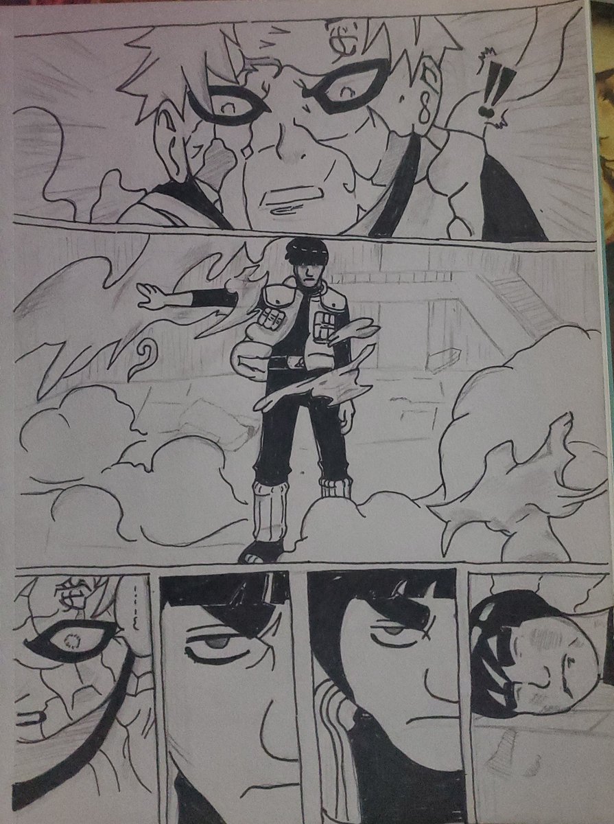 Was trying to draw a full Manga page today!!