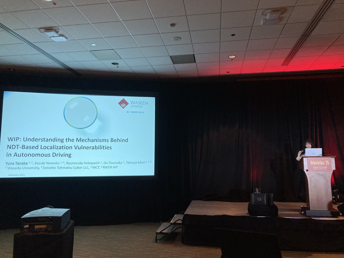 "Autonomous Vehicle Security" Session is underway!