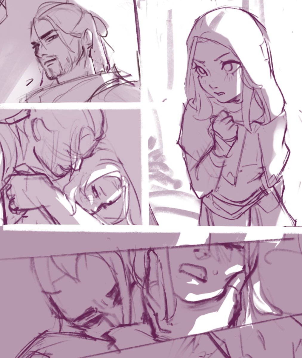 Some bits from my over indulgent Sylux comic I’m making 🫣