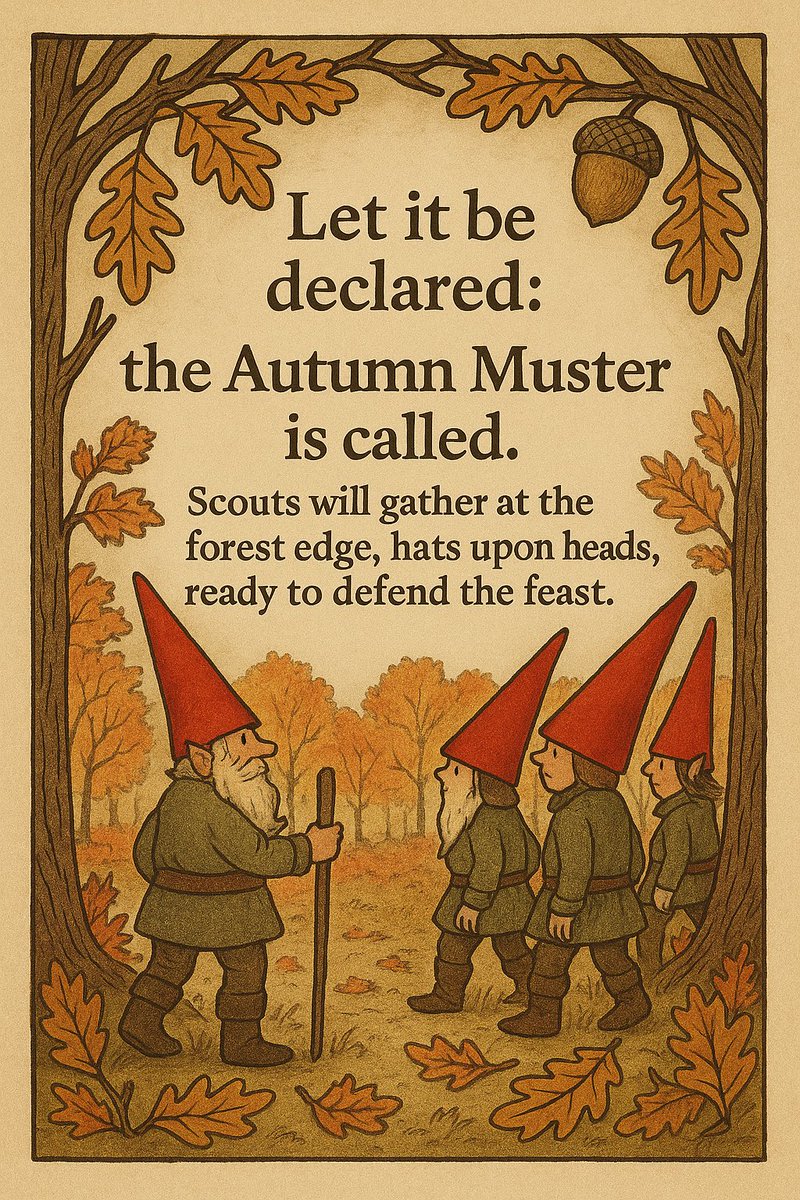 MyDragonsWood's tweet image. Let it be declared: Autumn Muster is called. Scouts will gather at the forest edge, hats upon heads, ready for the autumn feast. 
dragonswood.etsy.com/listing/652088…
 #GnomeHat #FantasyMakers #EtsyFinds #FallMagic #AutumnVibes #WhimsicalStyle #Fairycore #Cottagecore #EtsySeller #GnomeLife
