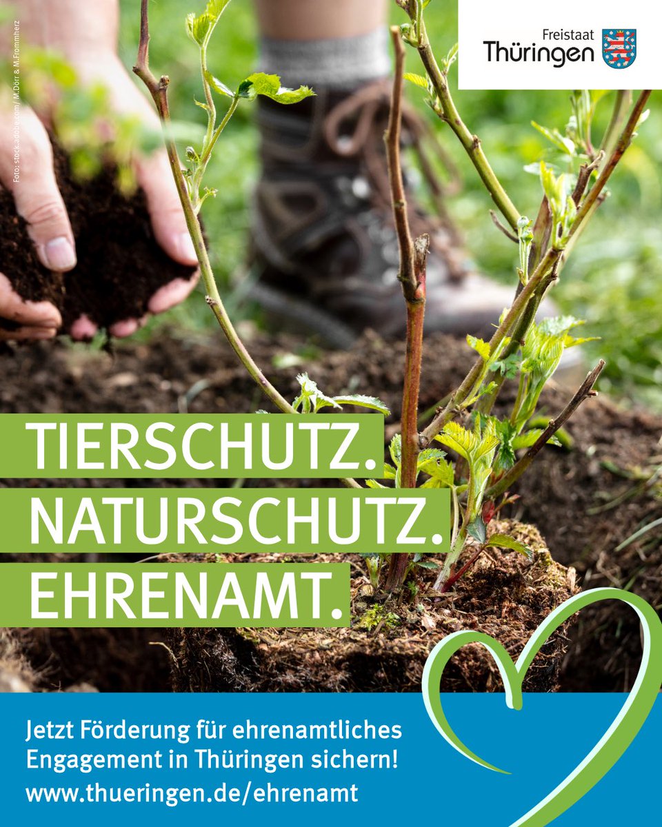 Ehrenamt für Tier, Natur und Umwelt 🌿🐾

Ob Landschaftspflege, Artenschutz, Kleintier- und Geflügelschauen, Forst- oder Gartenprojekte – Ehrenamt ist vielfältig und unverzichtbar für Thüringen.

Mit den neuen Förderrichtlinien der Thüringer Landesregierung gibt es jetzt