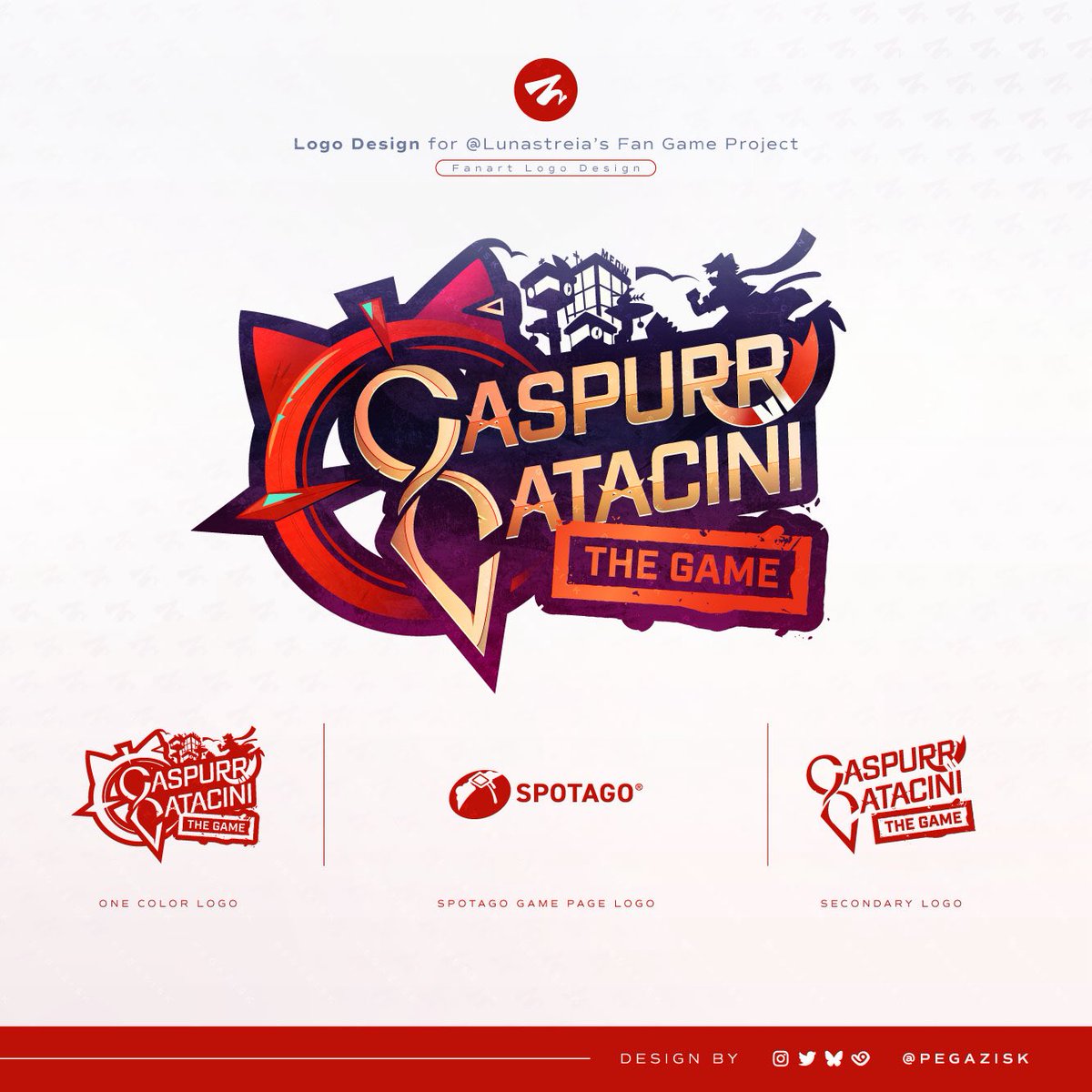 ✦ fan logo ✦

I was brought on to design a logo for the Caspurr Catacini fan game! (in addition to a couple other assets) 

Honored to work alongside a team I admire! Thank you Dreamy for the opportunity❤️

#logodesign | #caspurrtfolio
 | #birthdaycini2025