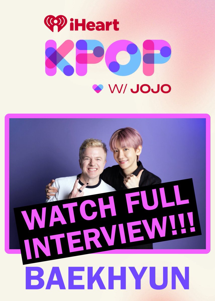 🚨 #Baekhyun #JoJoOnTheRadio 🫶🏻 <a href="/B_hundred_Hyun/">Baekhyun_EXO</a> <a href="/INB100_official/">INB100_official</a> <a href="/BAEKHYUN_INB100/">BAEKHYUN_official</a> <a href="/1027KIISFM/">102.7 KIIS FM</a> WATCH FULL INTERVIEW HERE: youtu.be/S6eKh1dC1hY