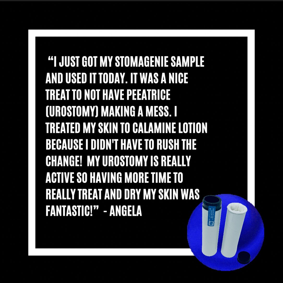 Stomagienics (@stomagienics) on Twitter photo StomaGenie covers your stoma so you can take your time cleaning, drying and preparing your skin for a new ostomy bag!
FREE Sample pack! 🇺🇸
If you'd like to try a #StomaGenie sample pack, send an email to Samples@stomagienics.com
#ostomy #ostomate #urostomy #ileostomy StomaGenie covers your stoma so you can take your time cleaning, drying and preparing your skin for a new ostomy bag!
FREE Sample pack! 🇺🇸
If you'd like to try a #StomaGenie sample pack, send an email to Samples@stomagienics.com
#ostomy #ostomate #urostomy #ileostomy