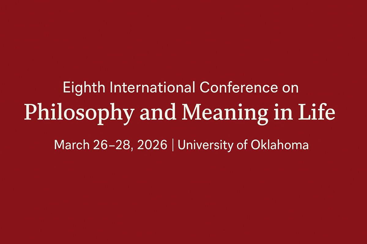 📢 Reminder: Submit your abstract by October 26. We look forward to welcoming many of you to OU in March next year! ou.edu/cas/philosophy…