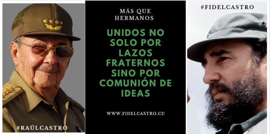 🇨🇺Unidos no solo por lazos fraternos sino por comunión de ideas. 
#RaúlEsRaúl 
#100AñosConFidel