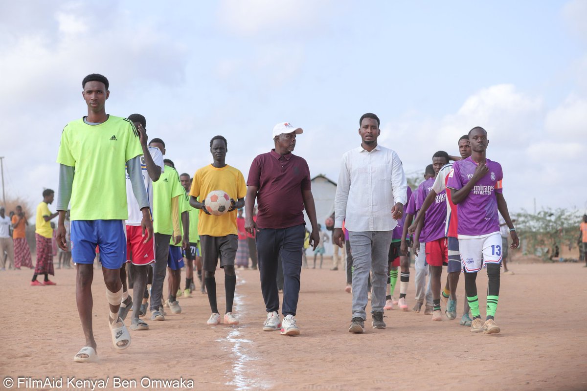 filmaidkenya's tweet photo. Today, FilmAid Kenya joined UNHCR &amp; Implementing partners in Ifo 2, Dadaab Regugee Complex to mark #IYD2025, the  Youth celebrated with performances, football &amp; tree planting at Equator Primary showing local action for the #SDGs in action. https://t.co/w4ObjNVya5