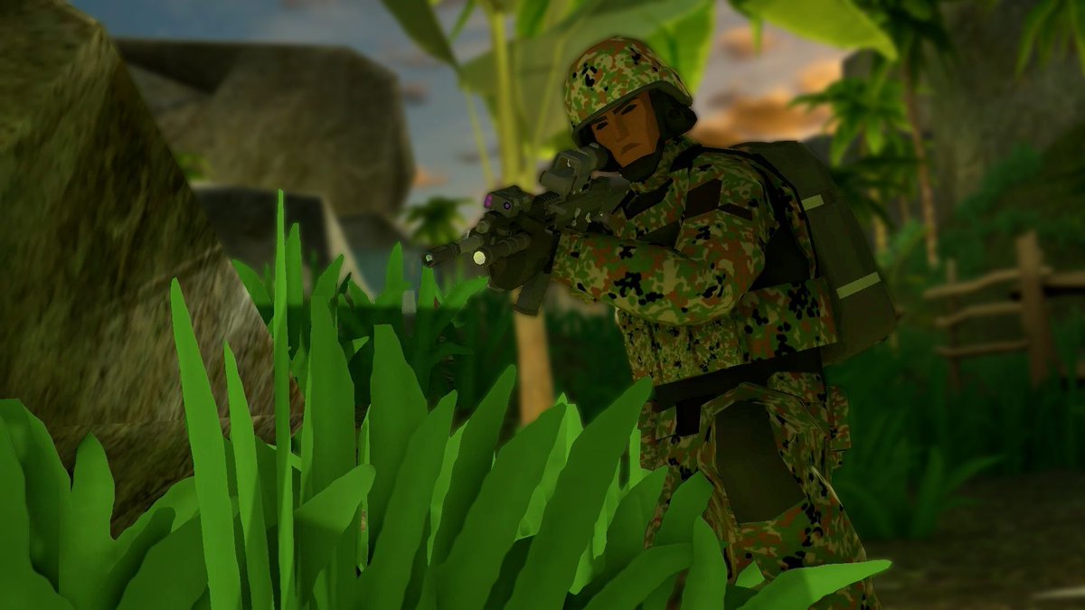 officialtavr's tweet image. The Jietai camo might just be my favorite. TWO more days until Trenches &amp;amp; Pacific Defense Force drop.

#TacticalAssaultVR #virtualreality #milsim #military