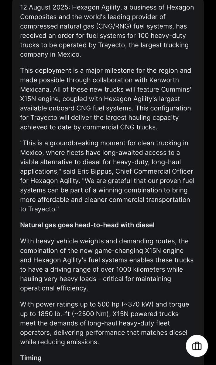 $HEX ny kontrakt. Nå utenfor US.
Levering starter Q3-25.

web.quartr.com/link/pressrele…