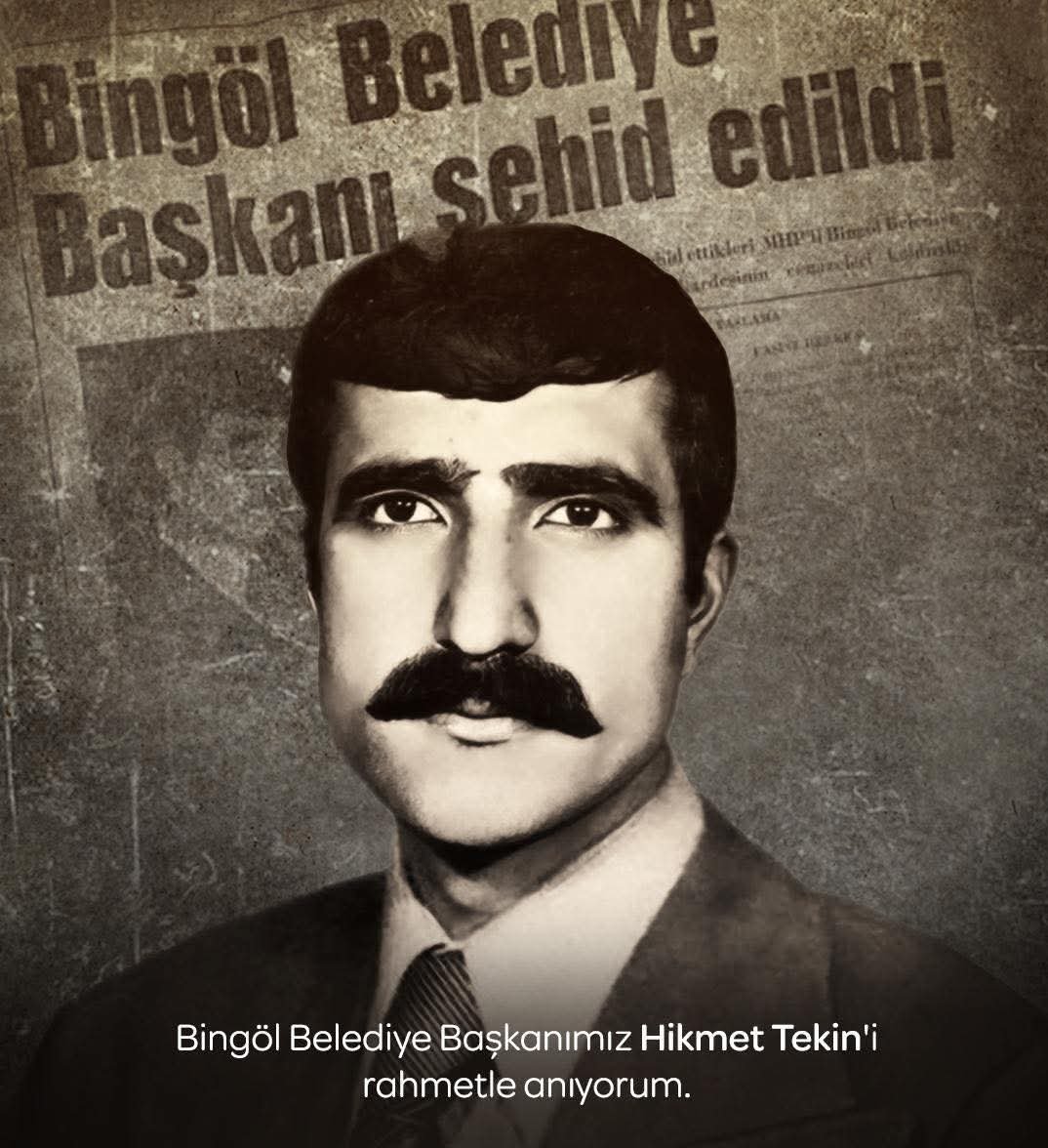12 Ağustos 1979’da, bir Ramazan akşamında, iftar dönüşü annesi ve kardeşiyle birlikte bölücü terör örgütü pkknın hain kurşunlarına hedef olan, Bingöl’ün yiğit Belediye Başkanı, Reis  #HikmetTekin’i şehadetinin yıl dönümünde saygı ve rahmetle anıyorum.
<a href="/MHP_Bilgi/">MHP</a>