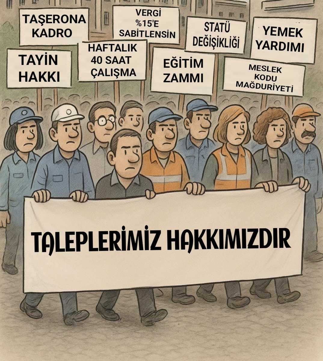 isci_kamu's tweet photo. ♦️Vergide Adalet 
♦️Refah Payı
♦️Eşel Mobil 
♦️Tayin Hakkı
♦️Meslek Kodu
♦️ Kıdem Farkı 
♦️Kıdem Tazminatı 
♦️ Sendika Aidat İndirimi
♦️ Delegesyon Sistemi 
gibi sorunları devam ediyor.
Kamuİşçileri İtibarsızlaştırıldı!
@hakiskonf @turkiskonf @bakigulbaba @devletsert https://t.co/afiaf0uoZp