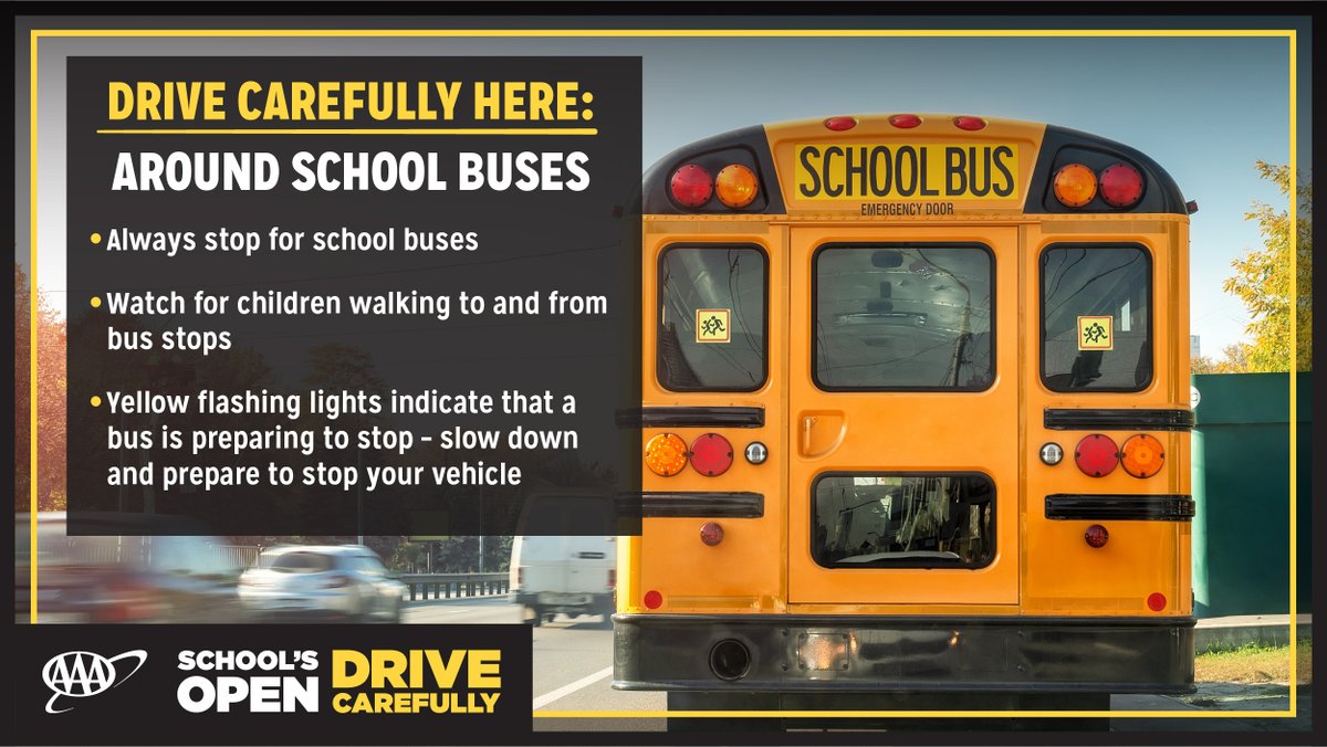 Did you know starting this year school buses may be equipped with automated vehicle identification systems to catch motorists who don't follow the law? If you don't stop as required (on both sides of the street, unless there is a median) you could get up to a $300 fine. Let's