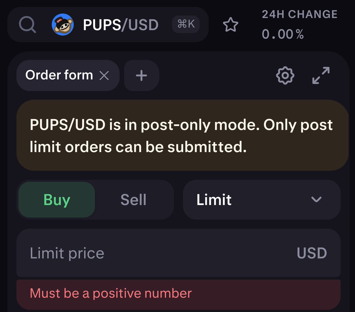 BREAKING: The popular Bitcoin memecoin $PUPS just appeared on the tier-1 CEX <a href="/krakenfx/">Kraken</a> in "post-only mode" 👀