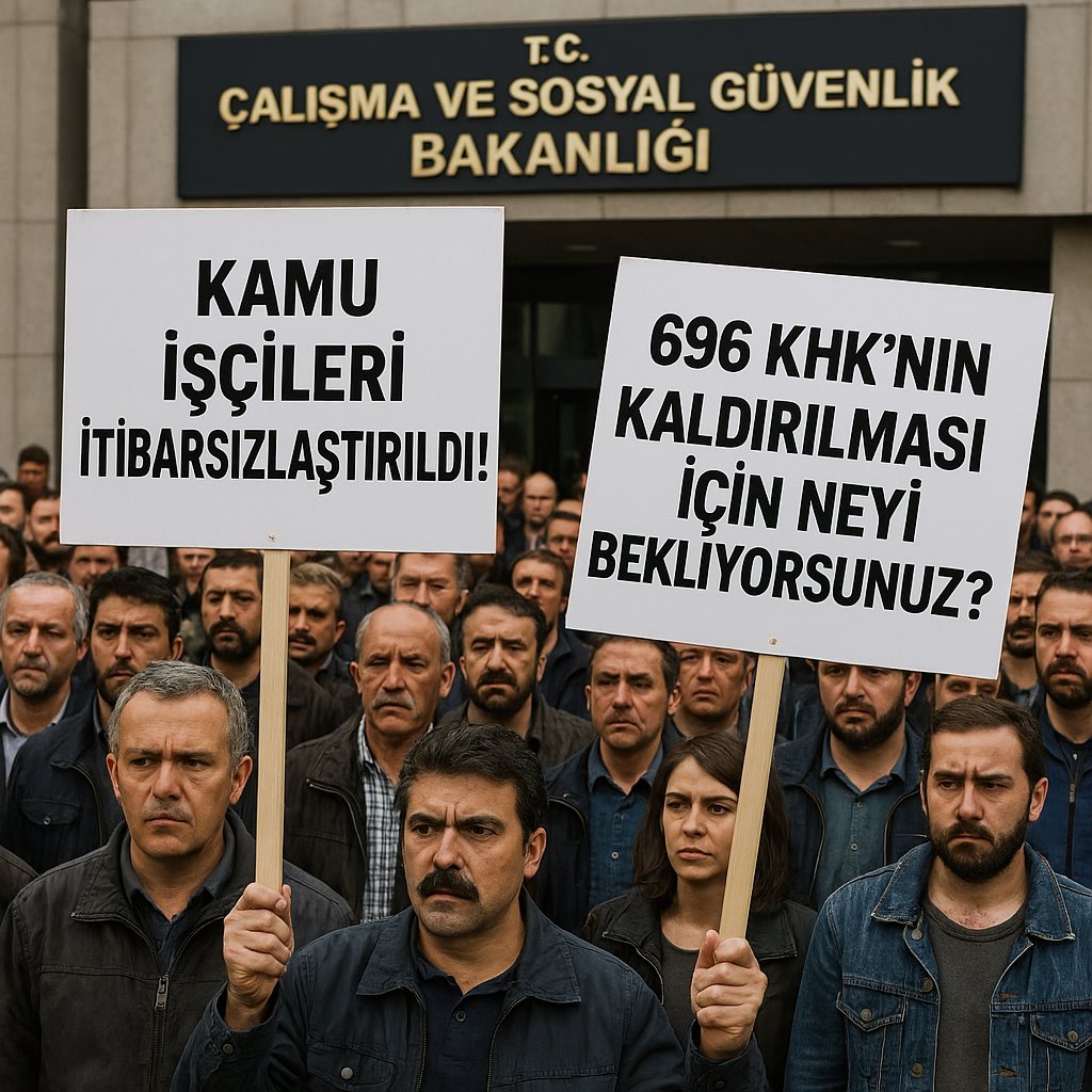 ⚠️ Kamuİşçileri
İtibarsızlaştırıldı

DİYORUZ‼️

ÇÜNKÜ….

💢2 Ağustos 2025 tarihinde imzalanan Kamu Çerçeve Protokolü (KÇP), hâlâ bağıtlanmadı. 

💢Aradan geçen 8 ayda hiçbir somut adım atılmadı. 

💢600 bin kamu işçisi, sadece haklarını değil, itibarını da kaybediyor. 

💢Bu