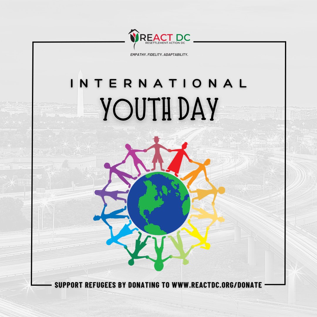REACT DC (@reactdcorg) on Twitter photo ππ Happy #InternationalYouthDay! REACT DC supports refugee youth with our summer Back to School Celebration & Backpack Drive, plus mentoring & academic programs like MYVA and VRSAP. Empowering futures every day! #RefugeeYouth #YouthEmpowerment #REACTDC ππ Happy #InternationalYouthDay! REACT DC supports refugee youth with our summer Back to School Celebration & Backpack Drive, plus mentoring & academic programs like MYVA and VRSAP. Empowering futures every day! #RefugeeYouth #YouthEmpowerment #REACTDC